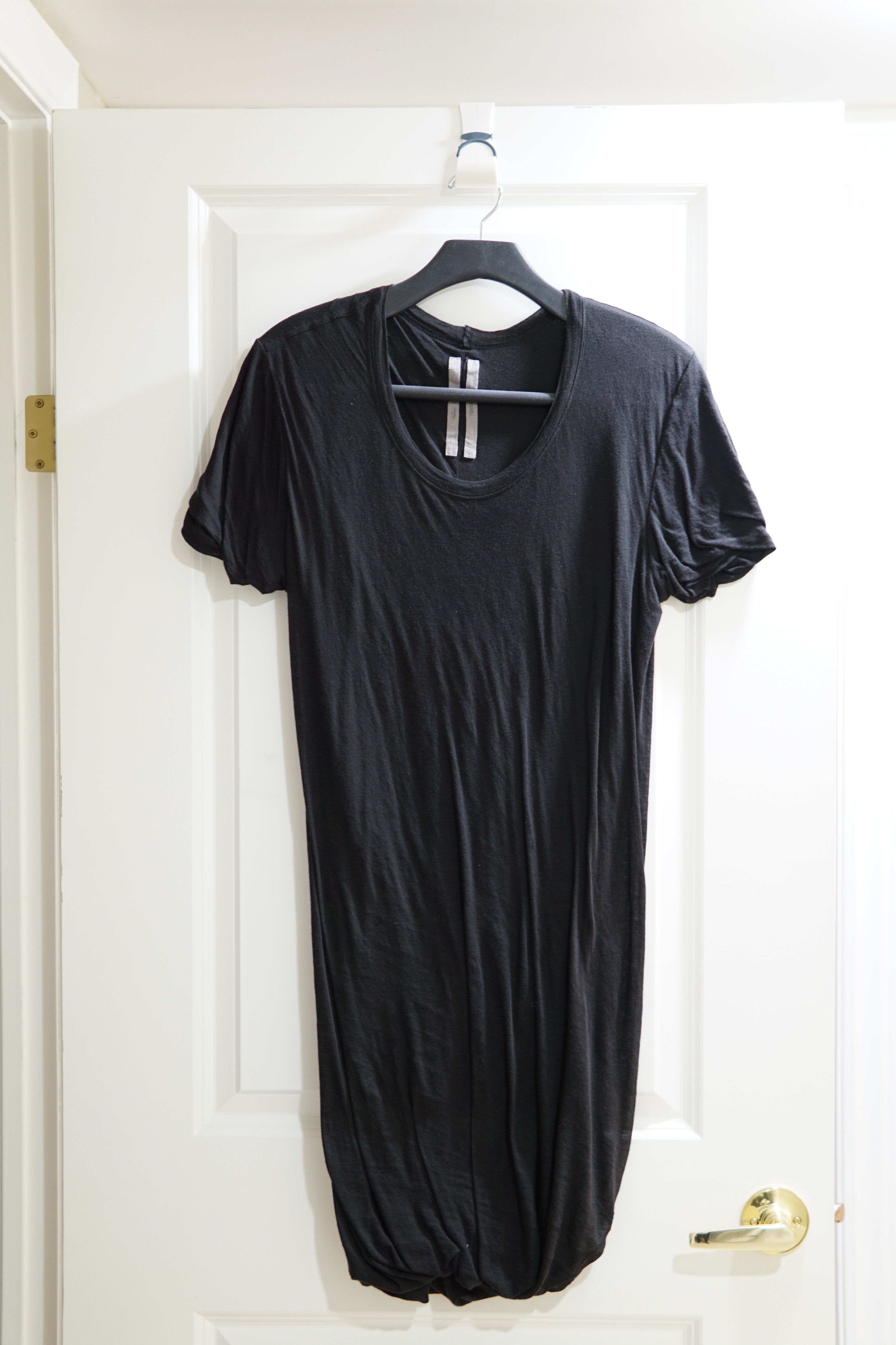 Rick Owens double layered long Tee Black 定番の中古商品 メンズ