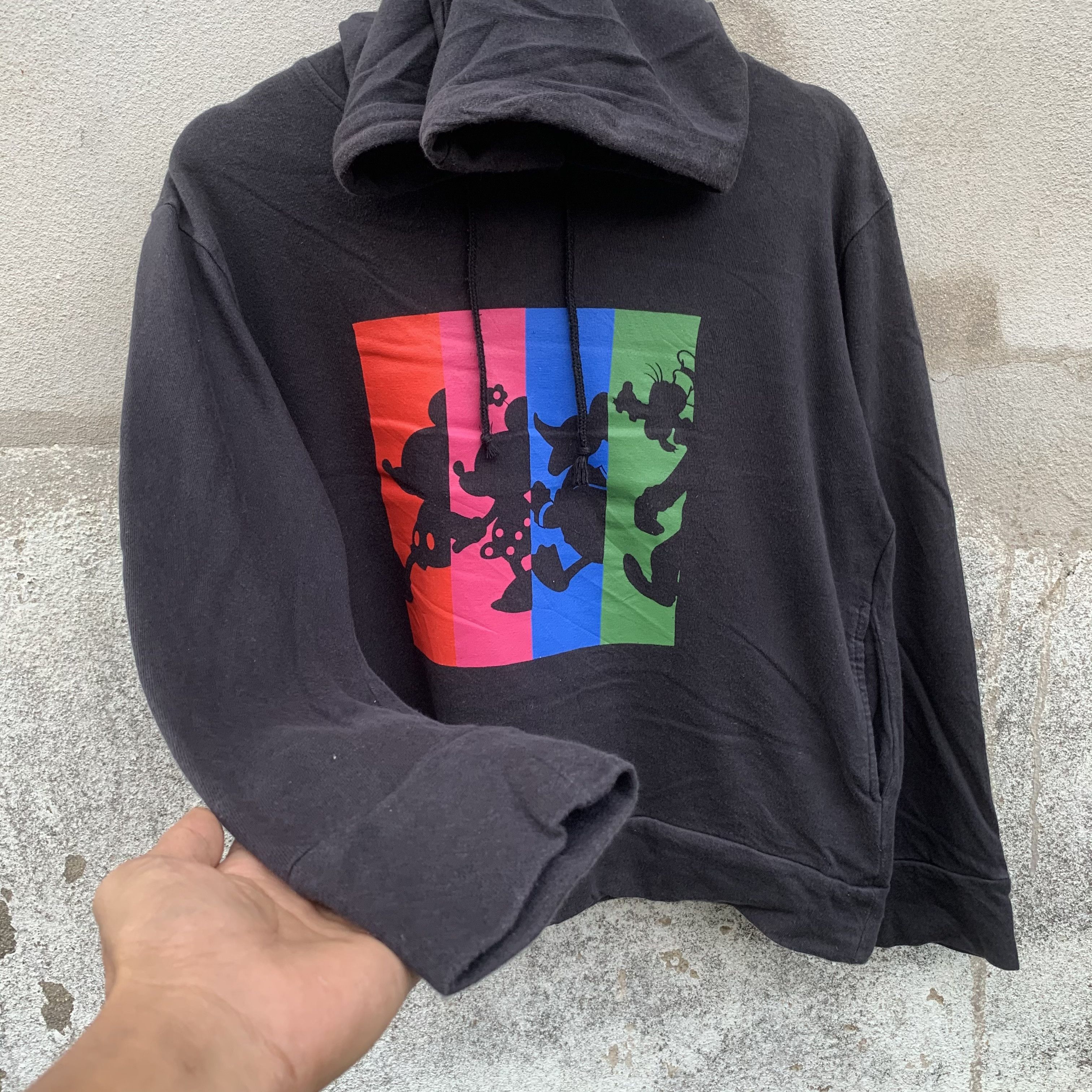 Disney Vintage Mickey Disney Hooded Movie Cropped Pullover Size US M / EU 48-50 / 2 - 3 Thumbnail