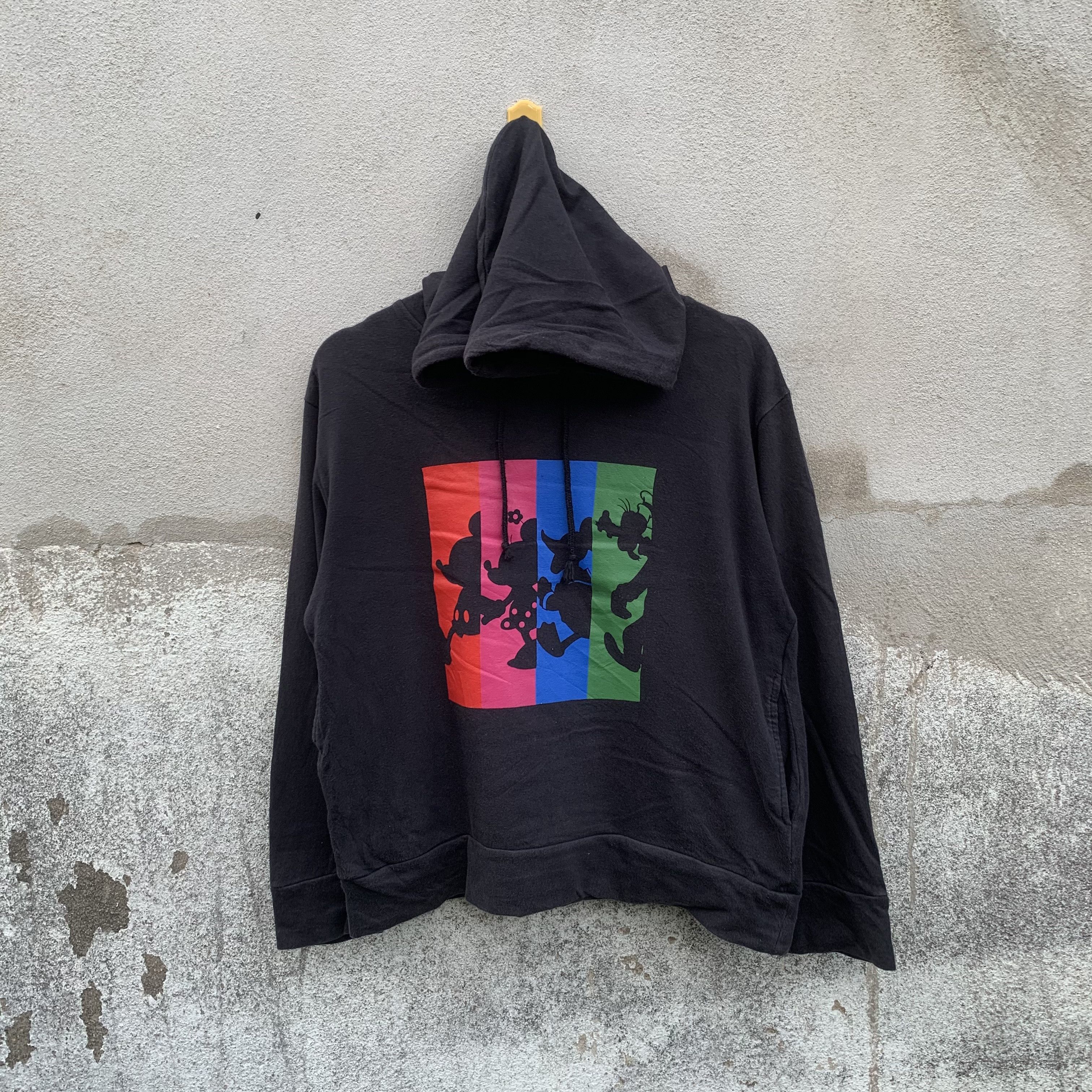 Disney Vintage Mickey Disney Hooded Movie Cropped Pullover Size US M / EU 48-50 / 2 - 1 Thumbnail