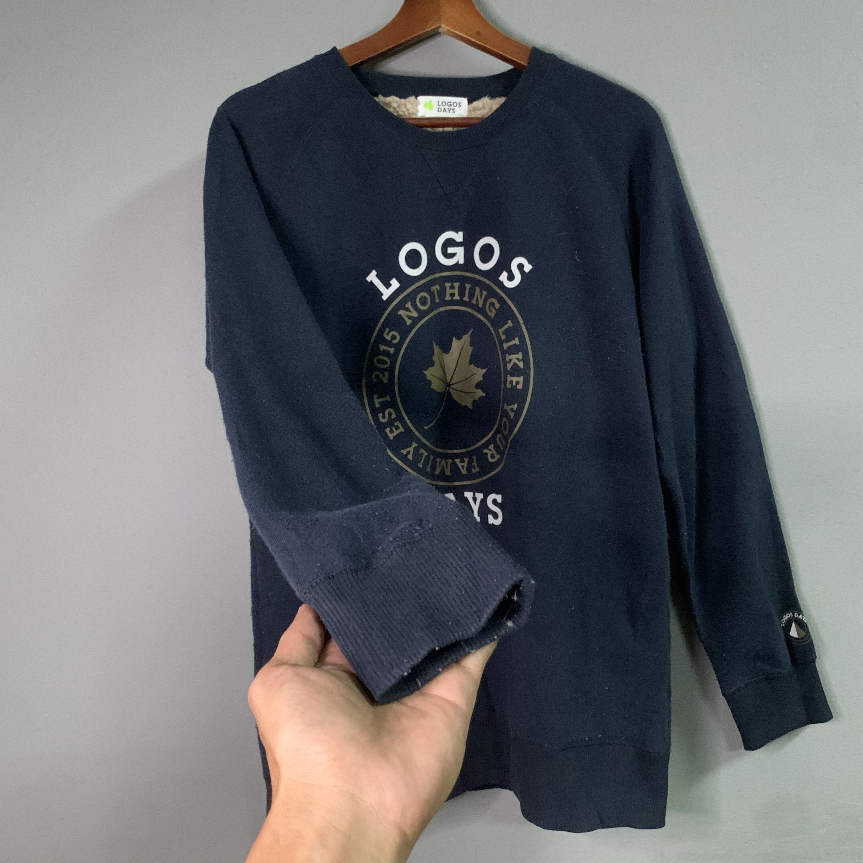 Japanese Brand Vintage Logos Day Big Logo Crewneck Sweater Sweatshirt Size US M / EU 48-50 / 2 - 4 Thumbnail
