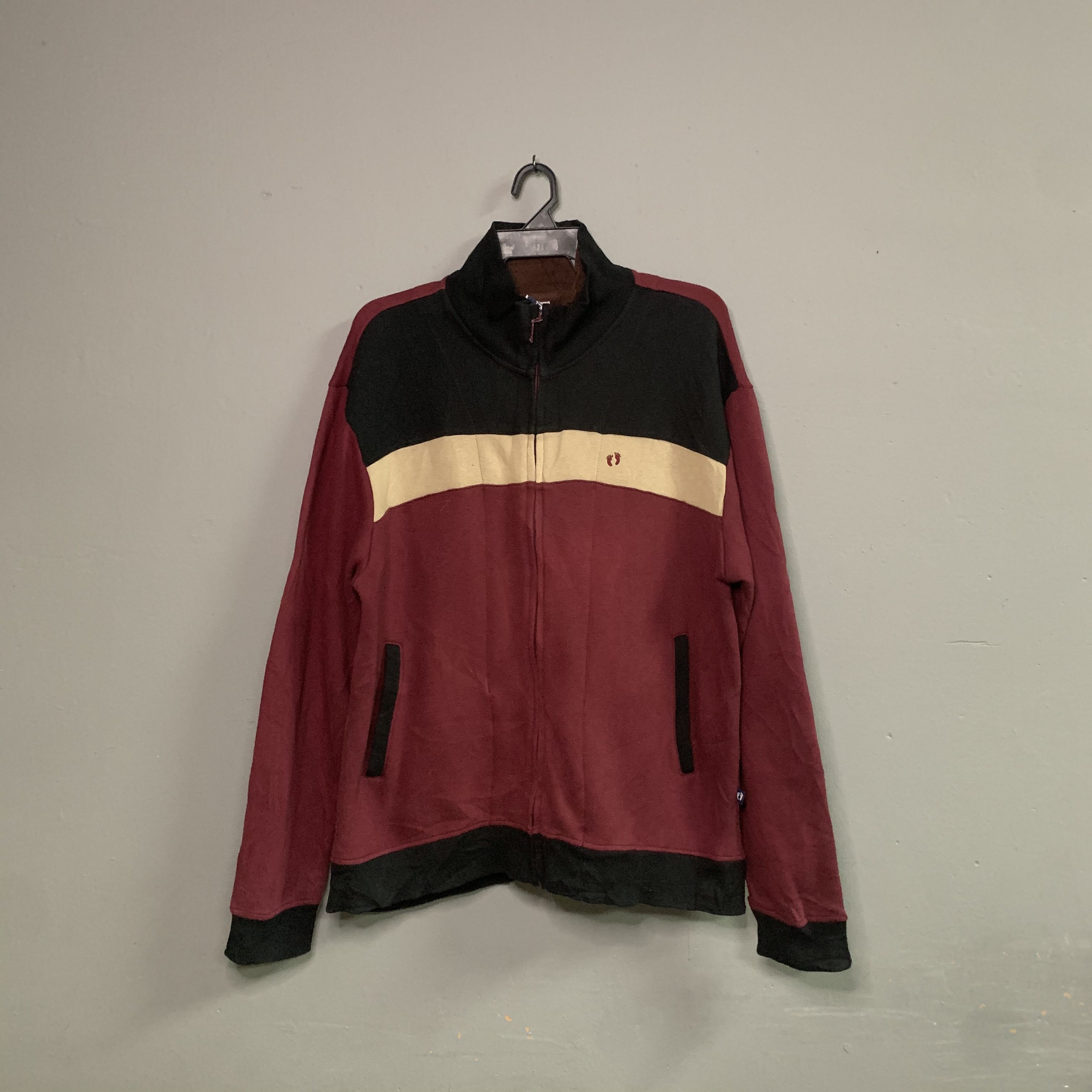 Vintage Hang Ten SmallLogo Surf Style Double Zipper Sweater