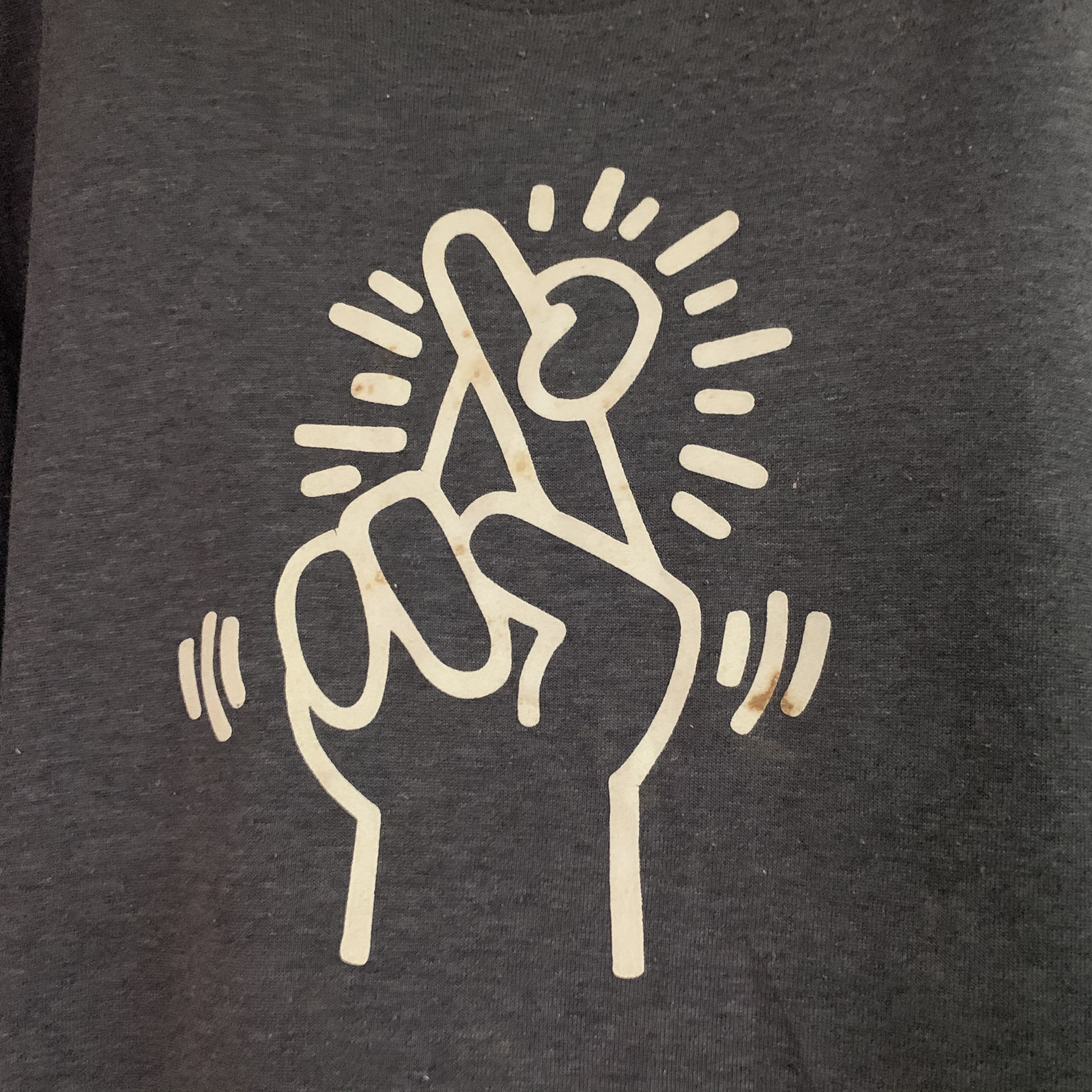 Keith Haring Keith Haring Brand Big Logo Crewneck Sweater Sweatshirt Size US L / EU 52-54 / 3 - 3 Thumbnail