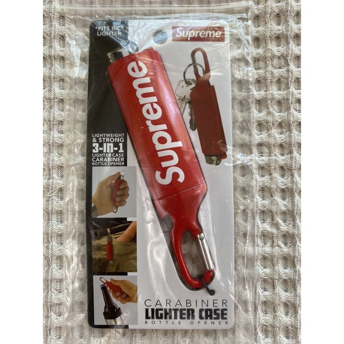 Supreme Supreme Lighter Case Carabiner Red New Fits A Bic Grailed