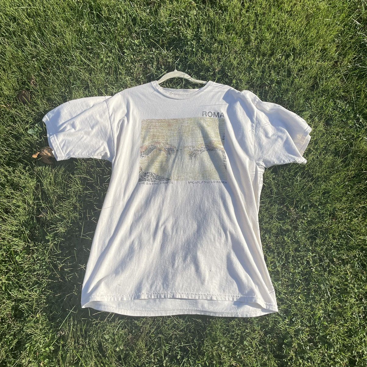 Pacsun Cream Sistine Chapel Shirt | Grailed