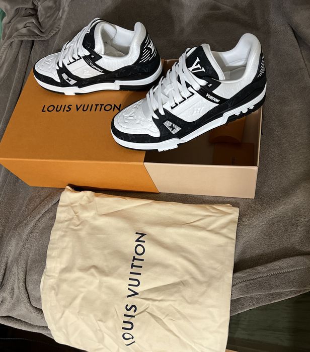 Louis Vuitton Lv Trainer White Black White