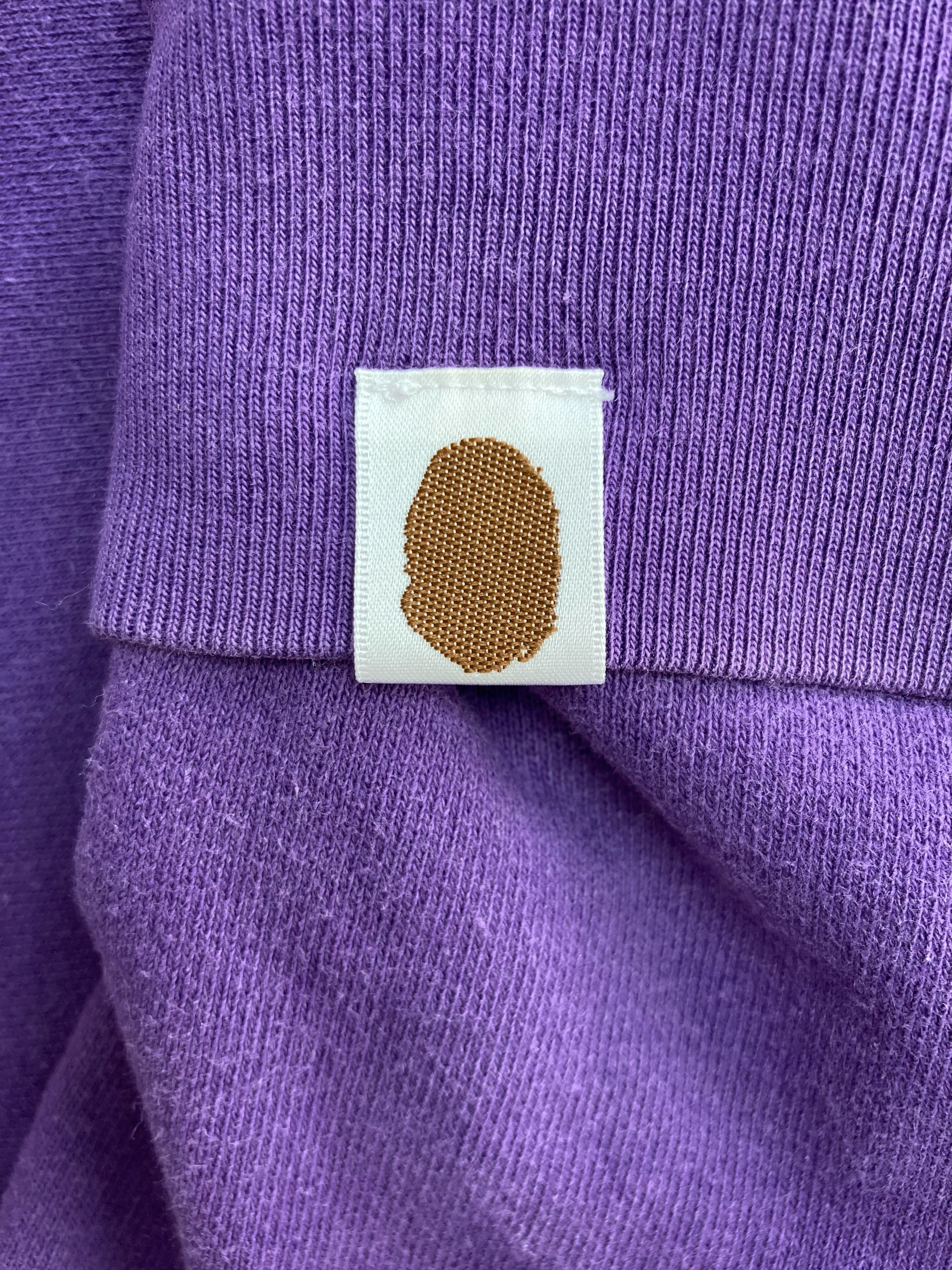Bape Bape Purple Back Print Logo Zip Hoodie Size M From Japan Size US M / EU 48-50 / 2 - 9 Thumbnail