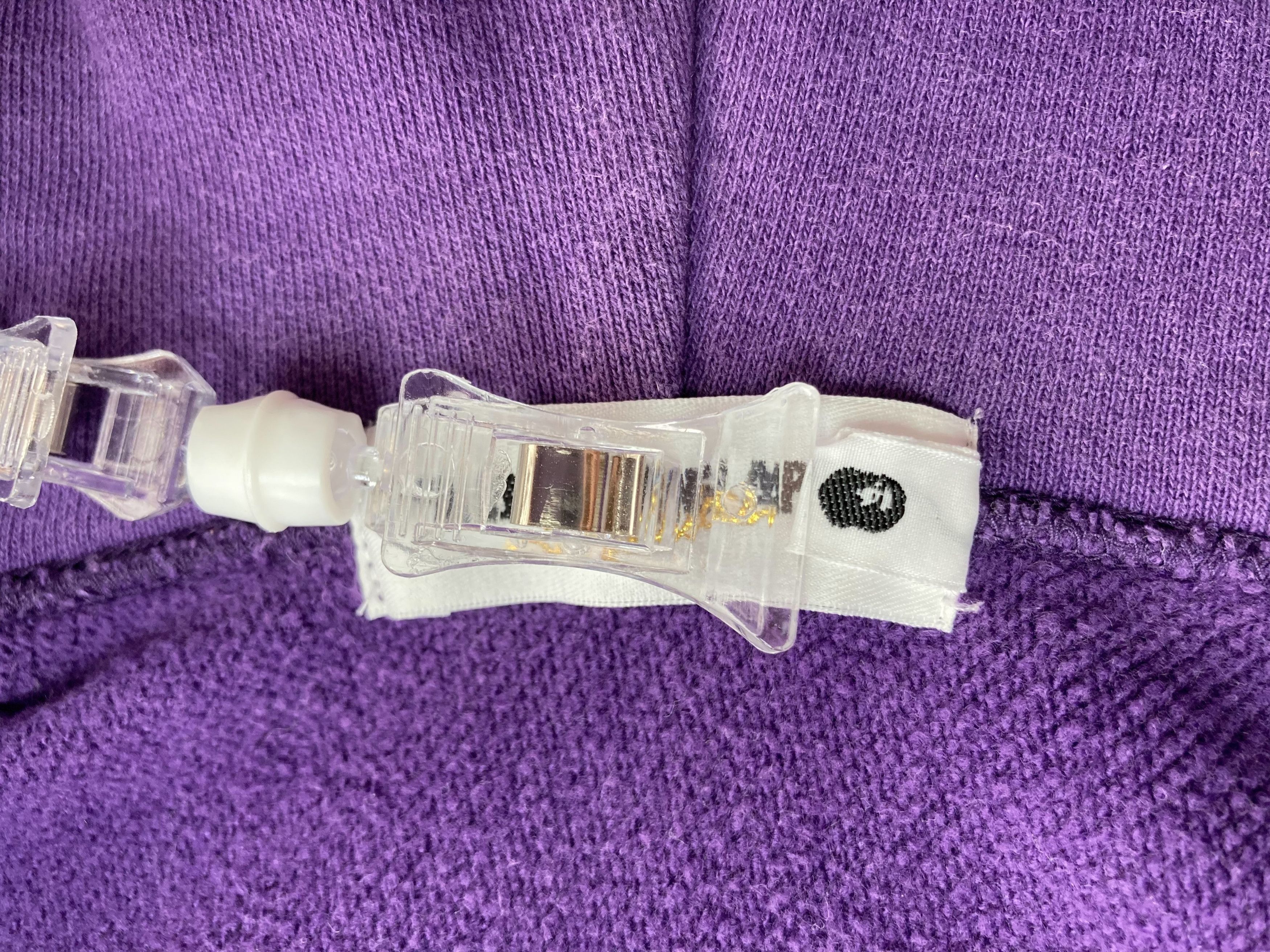 Bape Bape Purple Back Print Logo Zip Hoodie Size M From Japan Size US M / EU 48-50 / 2 - 10 Thumbnail