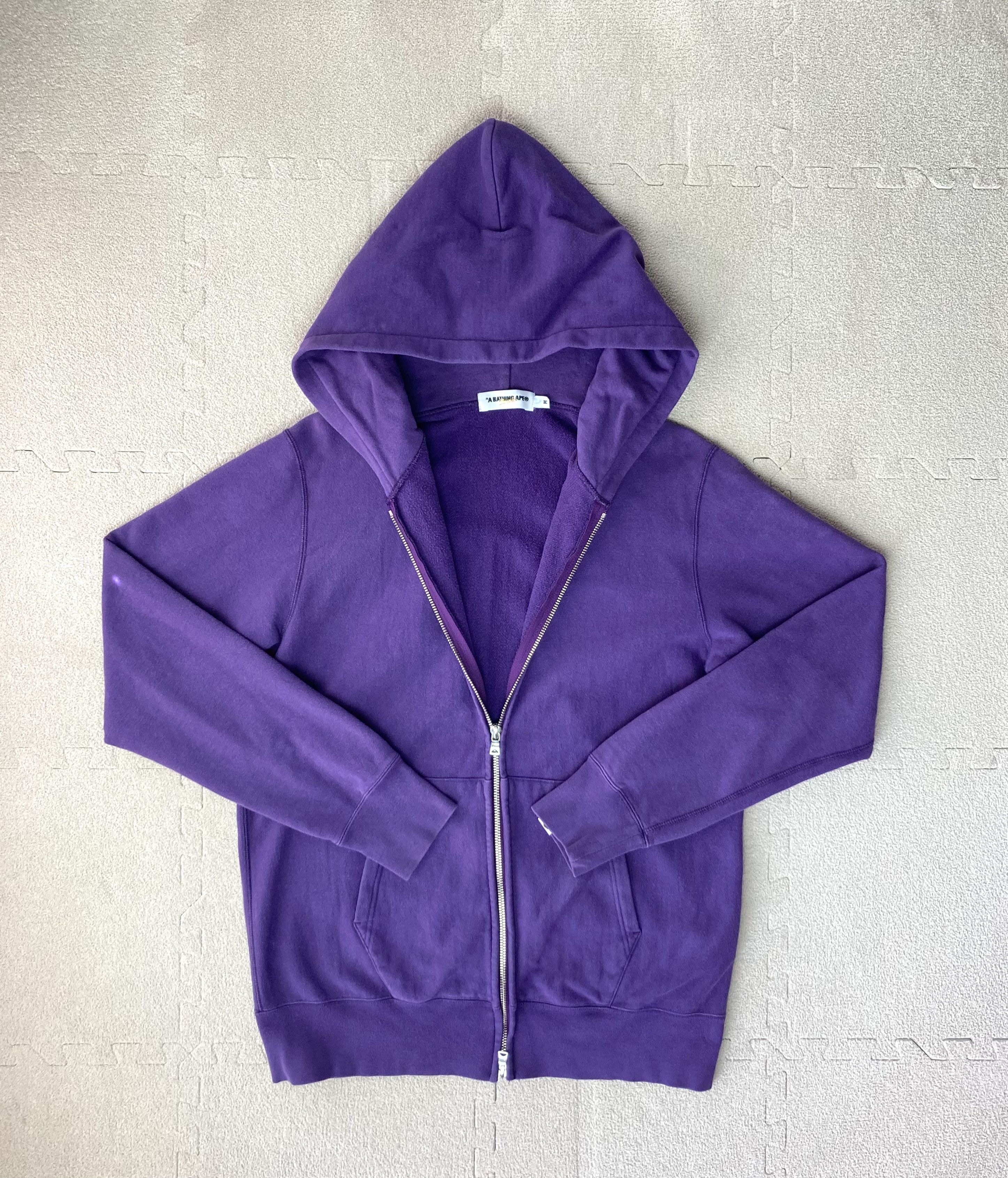 Bape Bape Purple Back Print Logo Zip Hoodie Size M From Japan Size US M / EU 48-50 / 2 - 3 Thumbnail