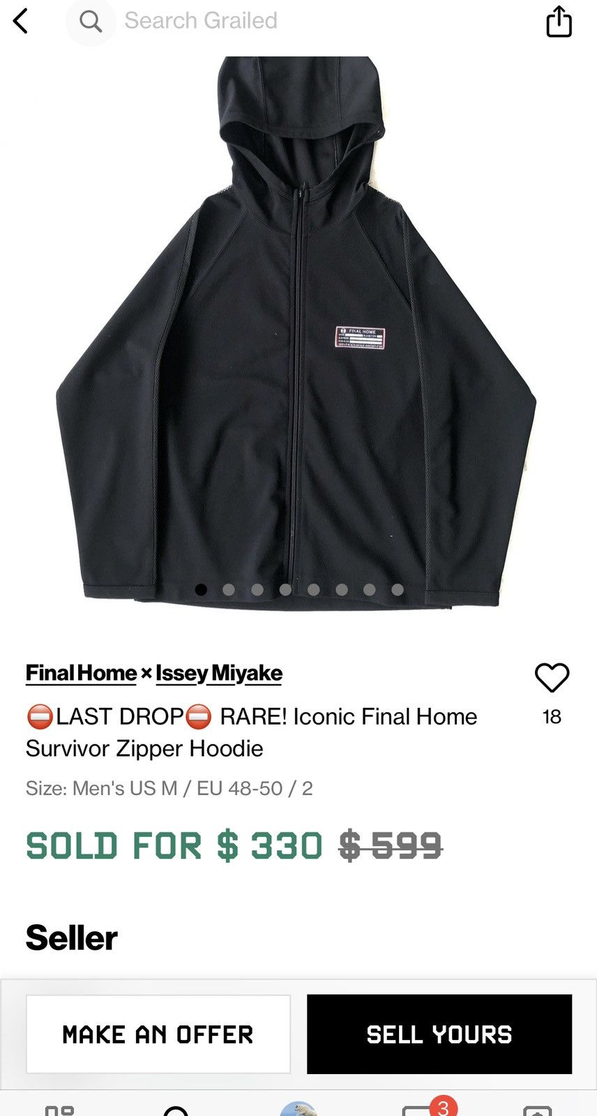 Final Home × Issey Miyake Final Home Red Survival Zipper Up Hoodie “rare” Size US S / EU 44-46 / 1 - 12 Thumbnail