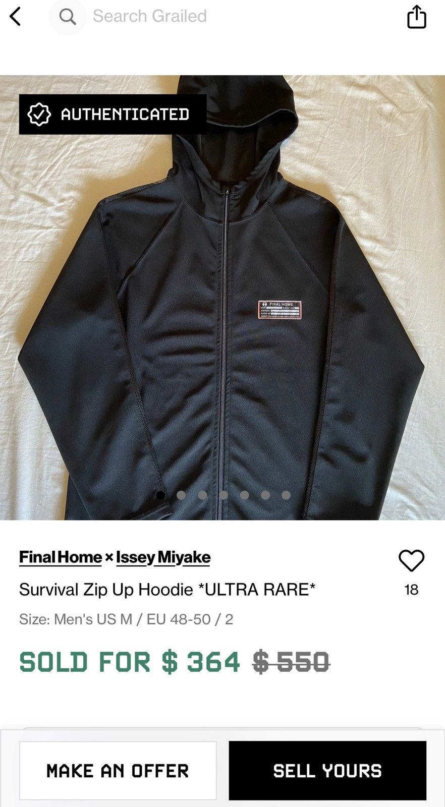 Final Home × Issey Miyake Final Home Red Survival Zipper Up Hoodie “rare” Size US S / EU 44-46 / 1 - 11 Thumbnail