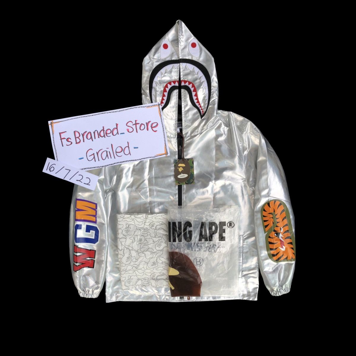 Bape aurora shark hoodie sale