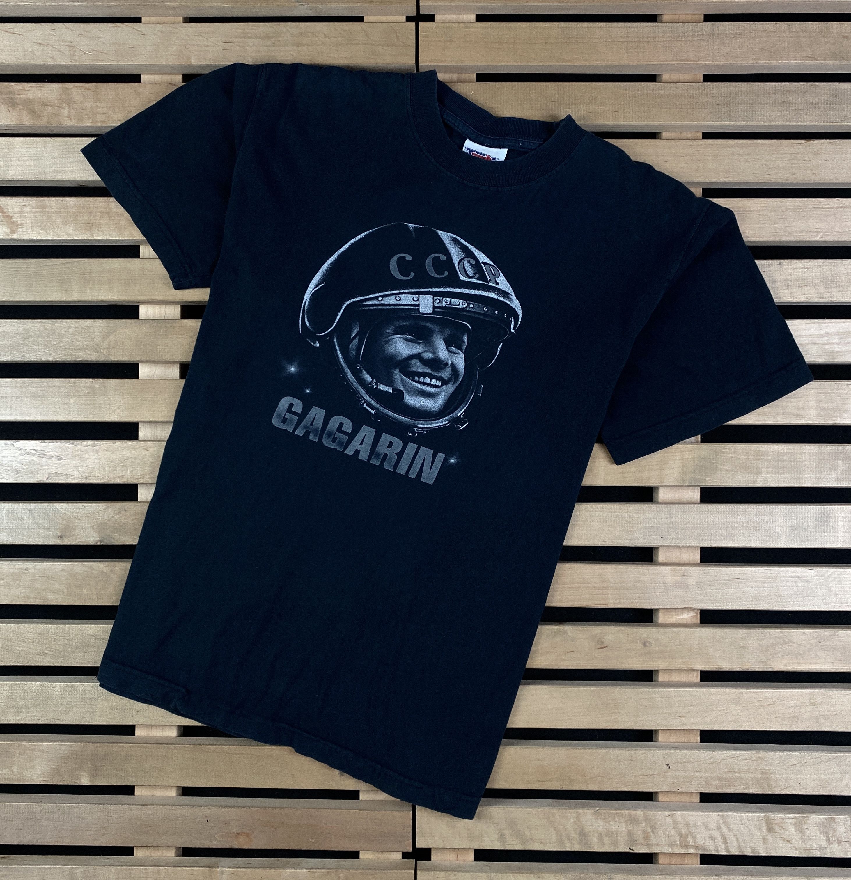 Band Tees × Vintage Men’s Vintage T-Shirt Gagarin SSSR Big Logo Size M Size US M / EU 48-50 / 2 - 1 Thumbnail