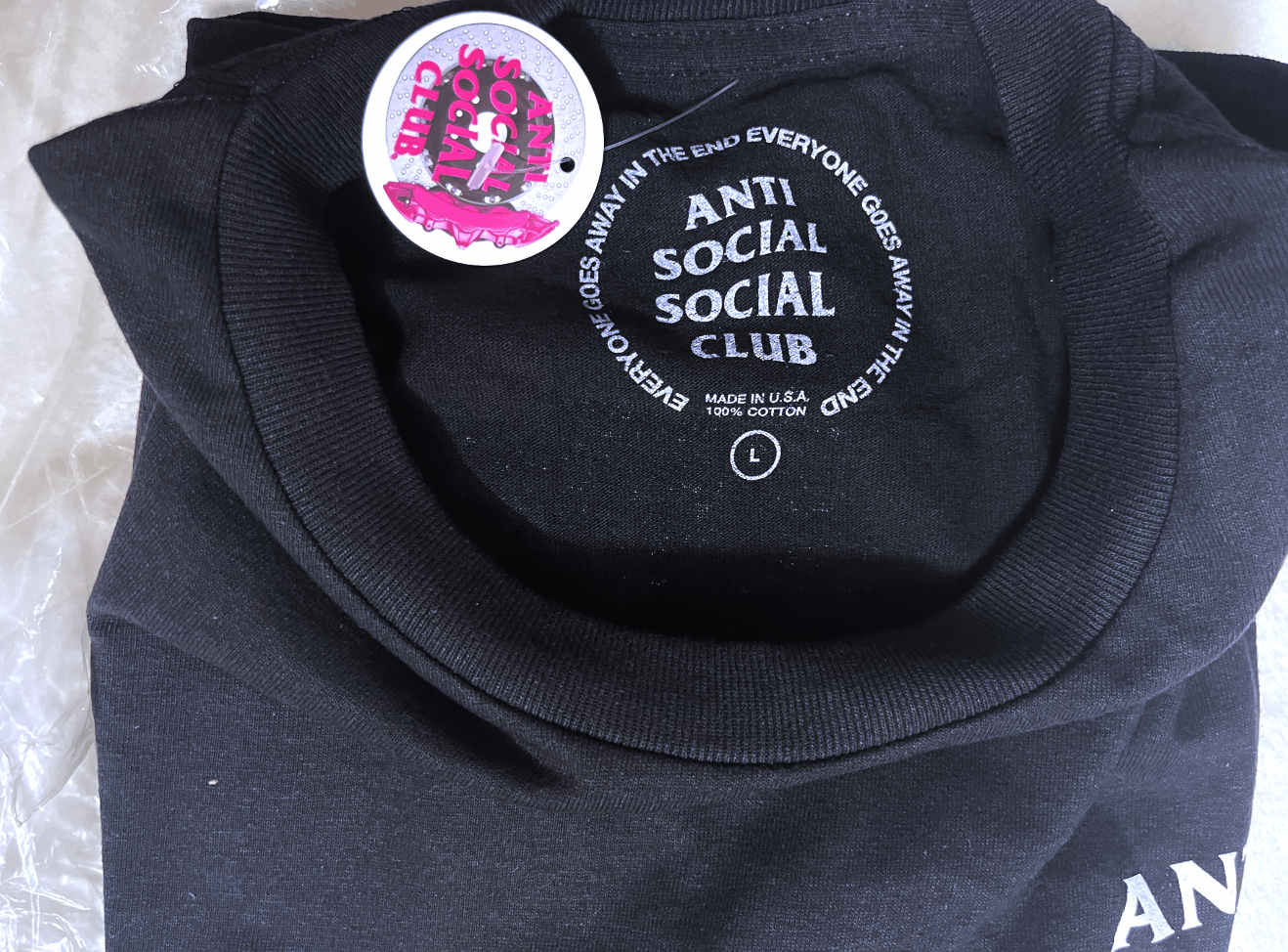 Anti Social Social Club Anti Social Social Club Kkoch Tee Color Black Size Large Size US L / EU 52-54 / 3 - 6 Thumbnail