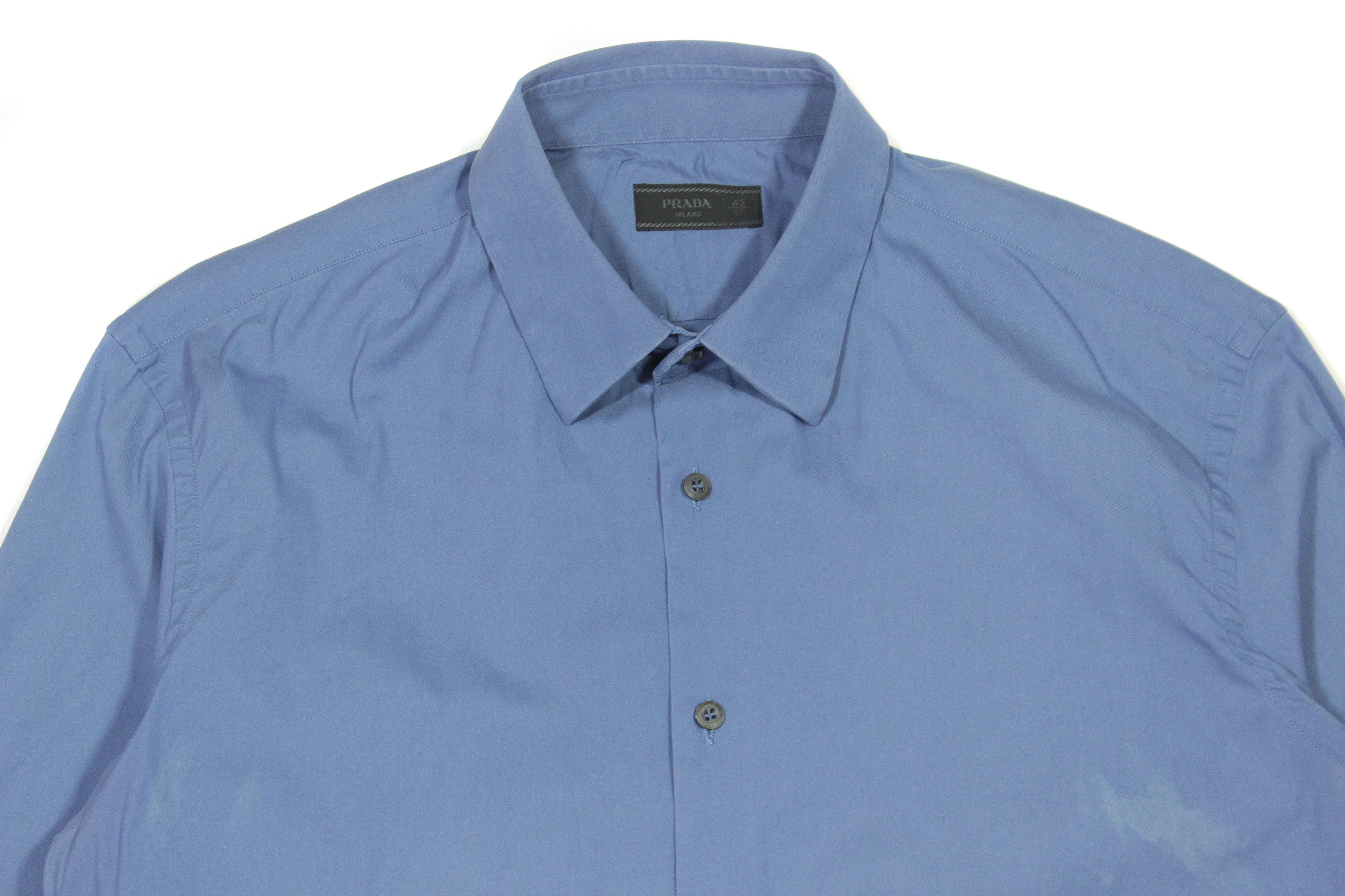 Prada 2011 Dress Cotton Nylon Stretch Shirt 43 Size Size US XL / EU 56 / 4 - 3 Thumbnail