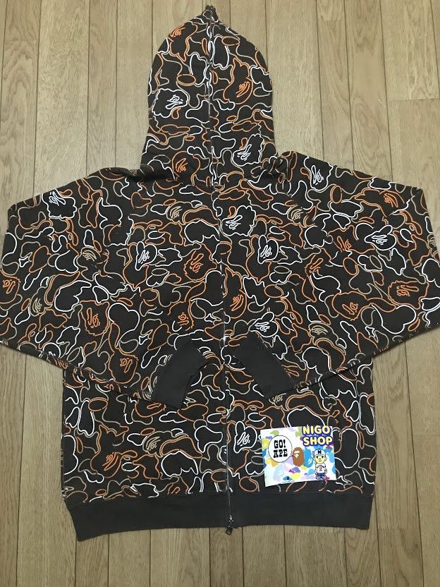 Bape OG Vintage NIGO BAPE bathing ape brown neon camo hoodie Size US M / EU 48-50 / 2 - 1 Thumbnail