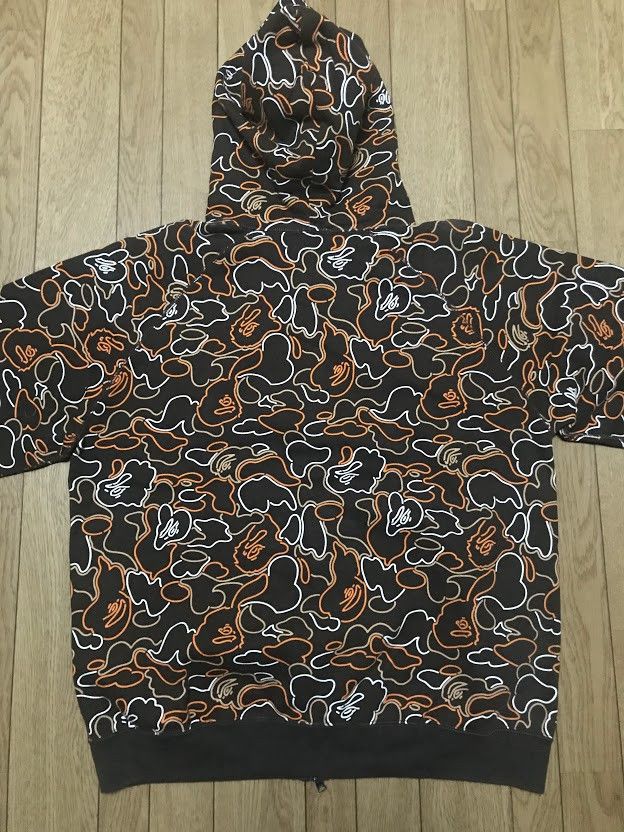 Bape OG Vintage NIGO BAPE bathing ape brown neon camo hoodie Size US M / EU 48-50 / 2 - 2 Thumbnail