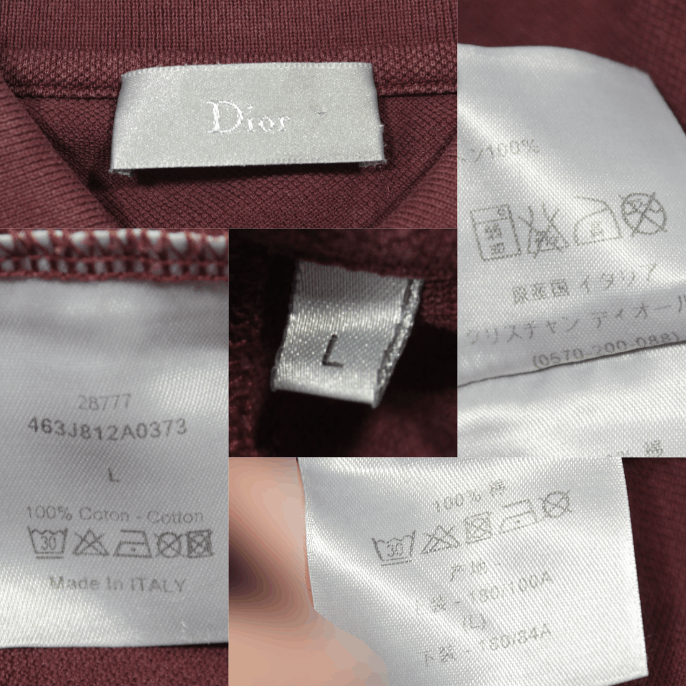 Dior Homme Hedi Slimane CD Logo Polo Size US L / EU 52-54 / 3 - 9 Thumbnail