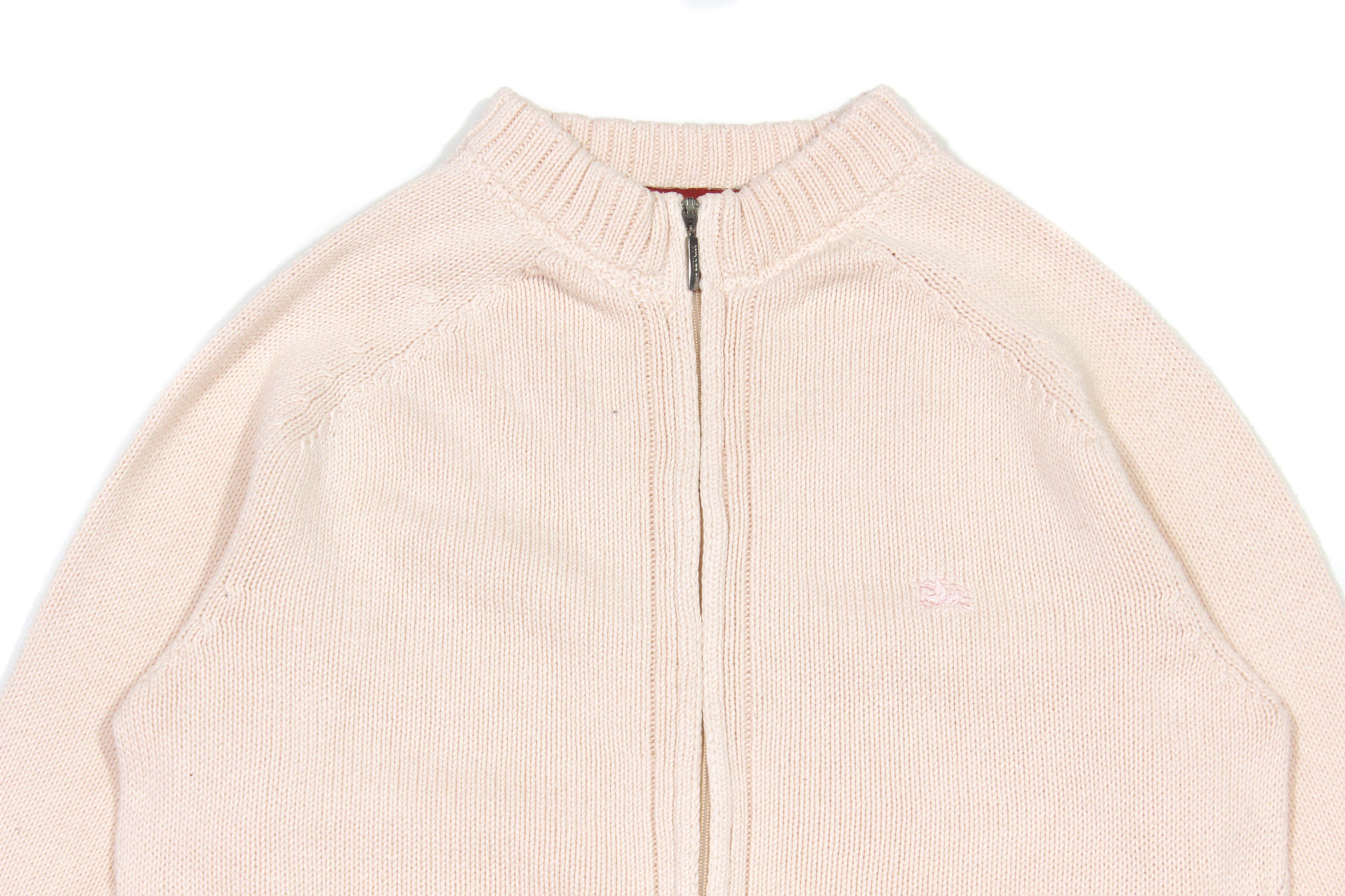 Burberry 00S Women's Logo Zip Knit Vintage Size ONE SIZE - 3 Thumbnail