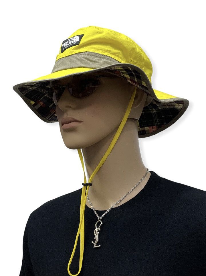Goldwin DOPE YELLOW! TNF x GOLDWIN JAPAN Hype Nylon Bucket Hat Size ONE SIZE - 2 Thumbnail