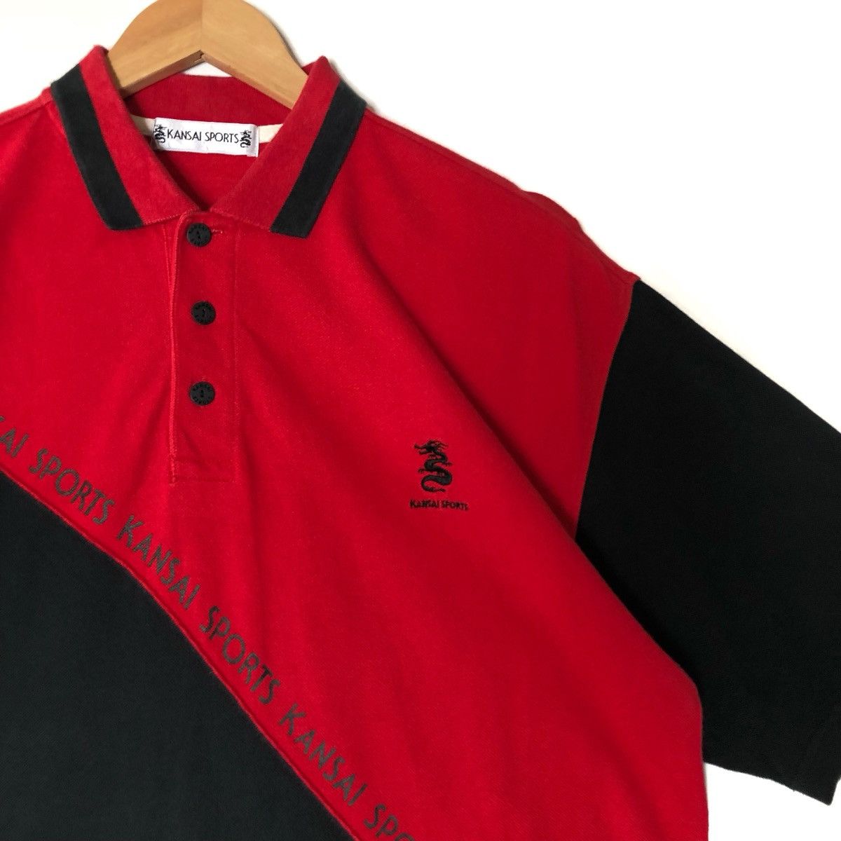 Japanese Brand Kansai Yamamoto Kansai Sports Polo Shirt Size US M / EU 48-50 / 2 - 2 Preview