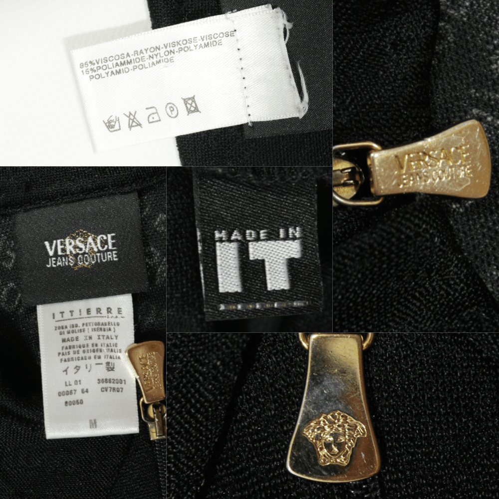Versace 90S Women's Logo Monogram Light Sweater Vintage Size ONE SIZE - 7 Thumbnail
