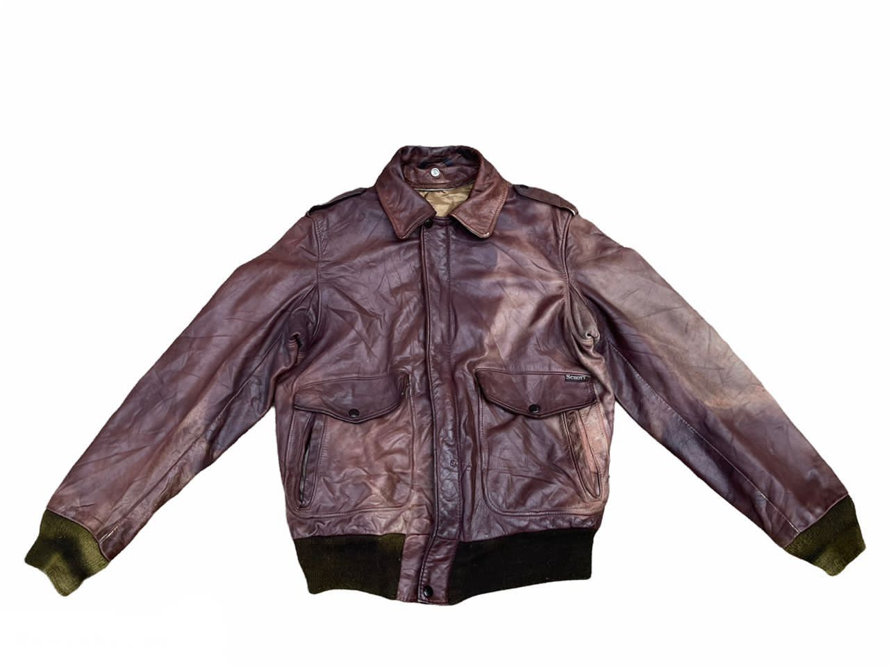 Schott Vintage 80's Schott 184SM Leather Flight Jacket | Grailed