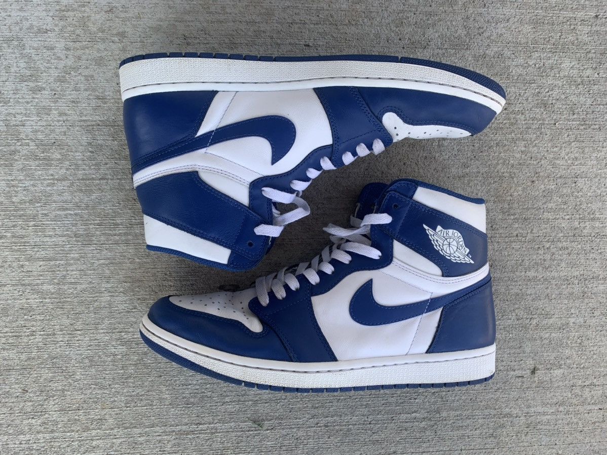 storm blue and white jordan 1