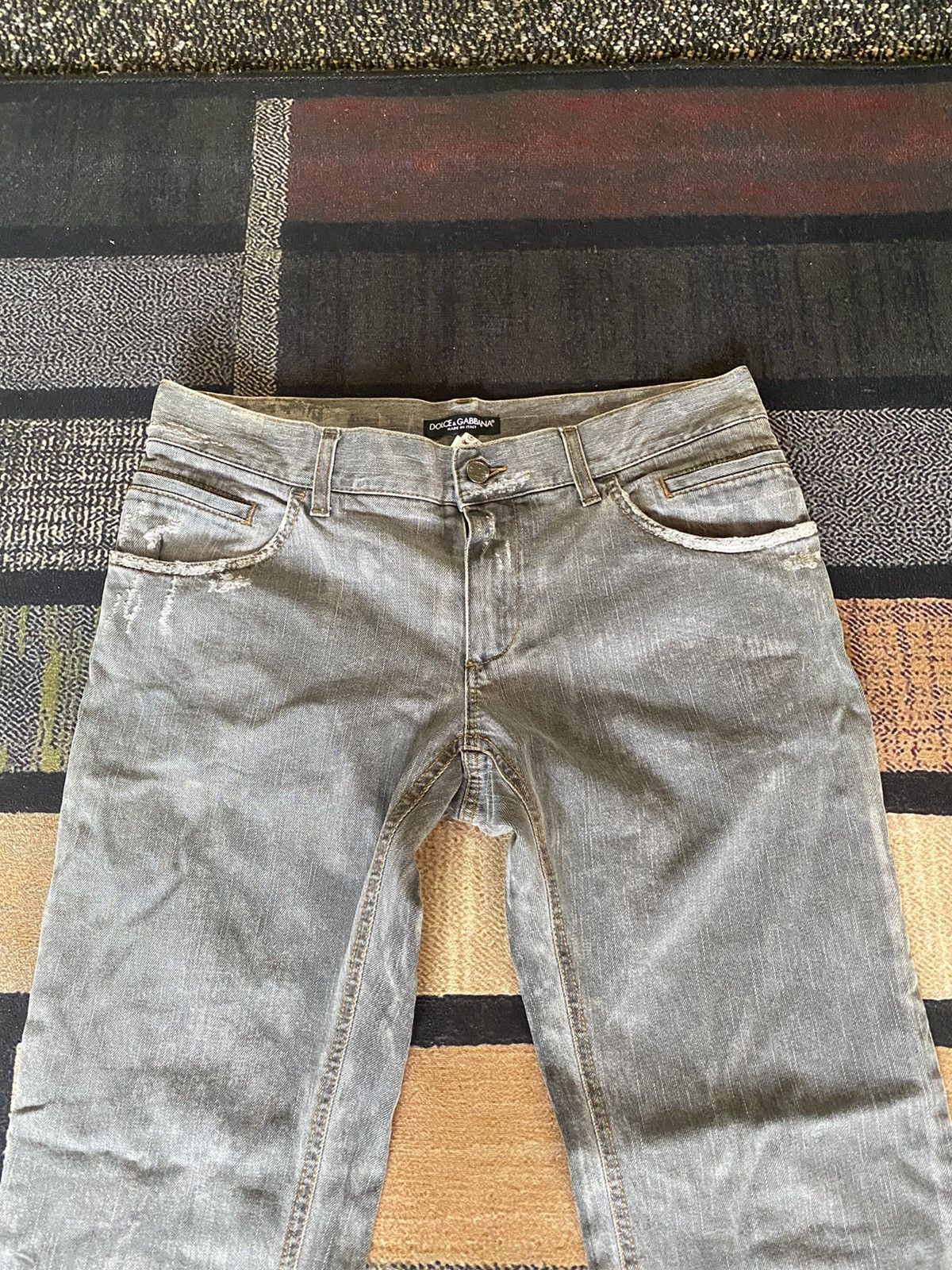 Dolce & Gabbana Steals🔥 Distressed dolce & gabbana denim pants Size US 34 / EU 50 - 2 Thumbnail