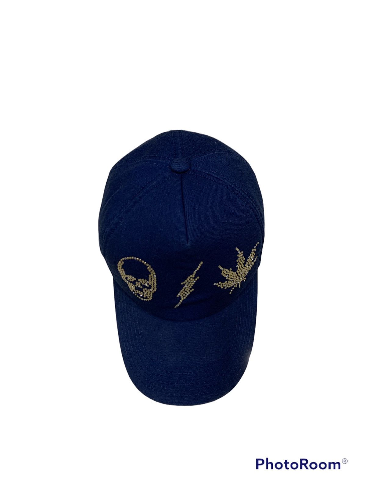 Lucien Pellat-Finet × Vintage LUCIEN PELLAT FINET SKULL MARIJUANA ADJUSTABLE CAP Size ONE SIZE - 5 Thumbnail