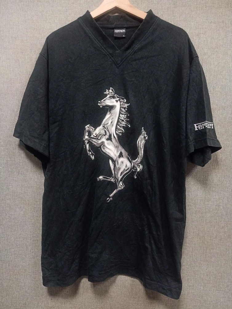 Ferrari vintage 90s t shirt Ferrari big logo Size US L / EU 52-54 / 3 - 1 Thumbnail