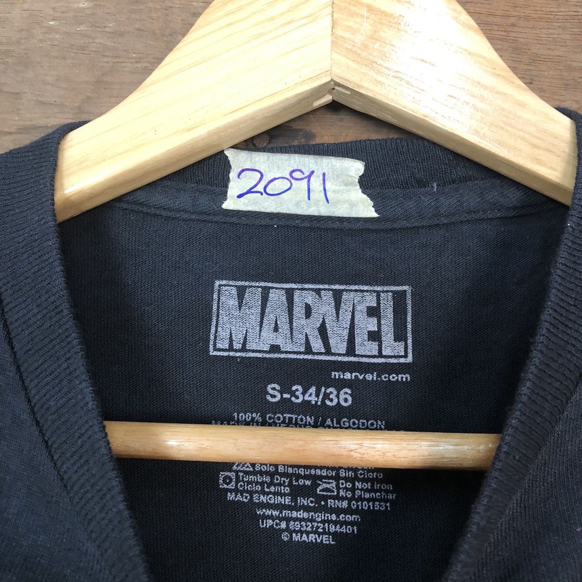 Wolverine DL Wolverine marvel movie big print tee Black #2091 Size US S / EU 44-46 / 1 - 5 Thumbnail