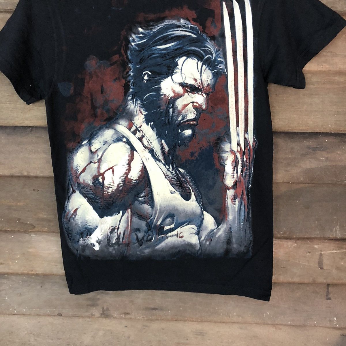 Wolverine DL Wolverine marvel movie big print tee Black #2091 Size US S / EU 44-46 / 1 - 3 Thumbnail