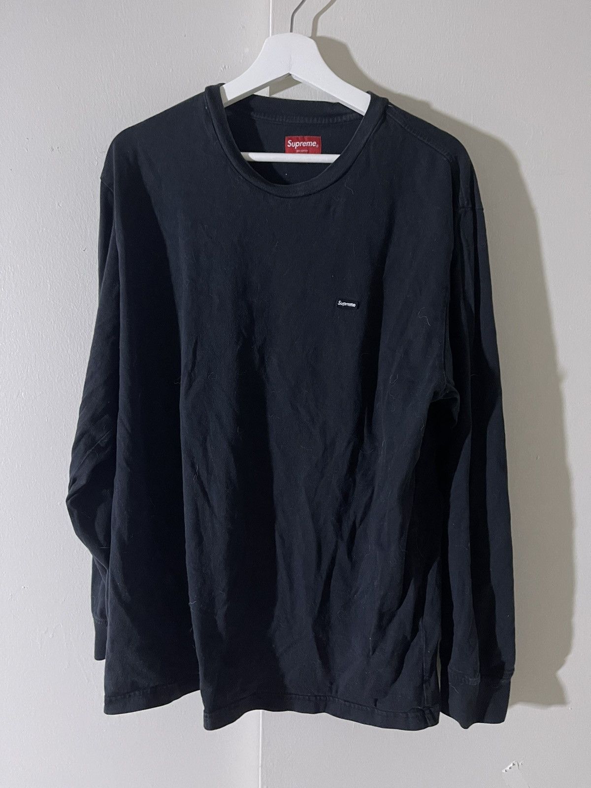 Buy Supreme Small Box Logo Long Sleeve Tee Black