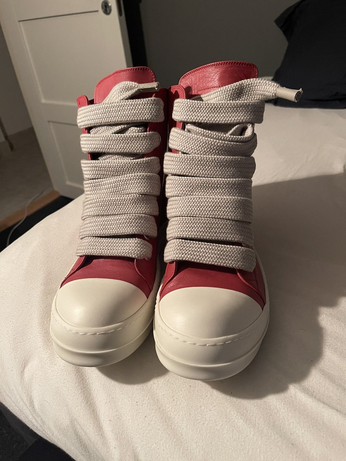 Rick Owens New Ramones High Mainline Jumbo Lace | Grailed