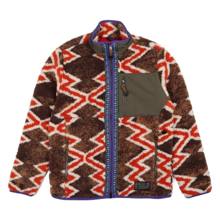 Timberland Bee Line Fleece Zip Jacket Brown Sherpa XXL