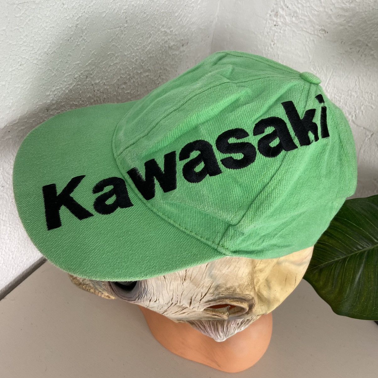 Japanese Brand 1990s KAWASAKI EMBROIDERED BIG LOGO ARCHIVE CAP - № 4087 Size ONE SIZE - 2 Thumbnail