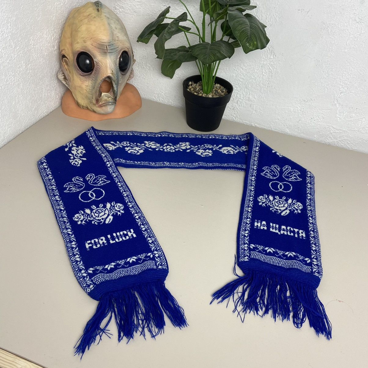 Anton Belinskiy НА ЩАСТЯ - FOR LUCK - ANTON BELINSKIY ARCHIVE SCARF - № 4080 Size ONE SIZE - 3 Thumbnail