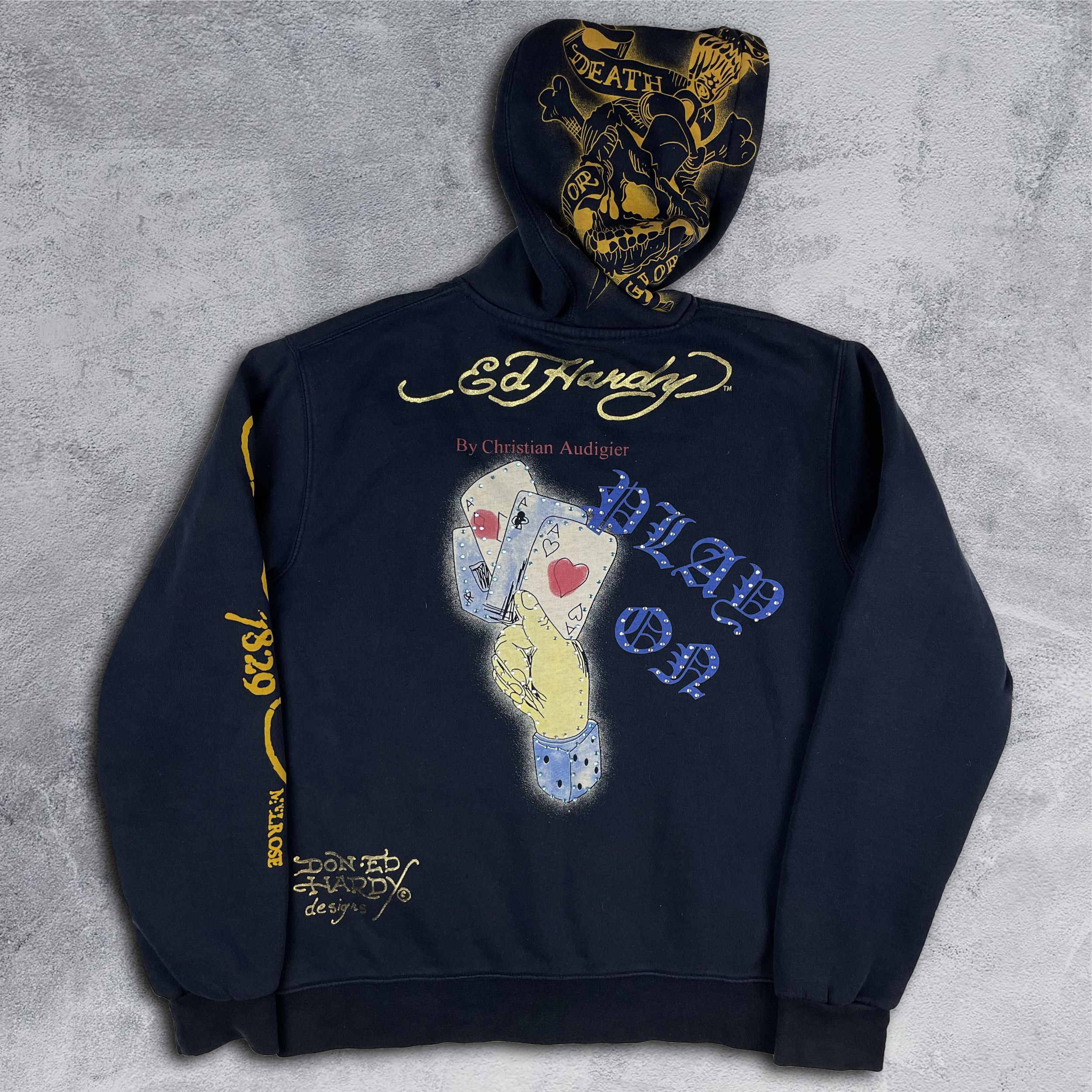 Christian Audigier Ed Hardy Vintage Hoodie Christian Audigier Size US M / EU 48-50 / 2 - 2 Thumbnail