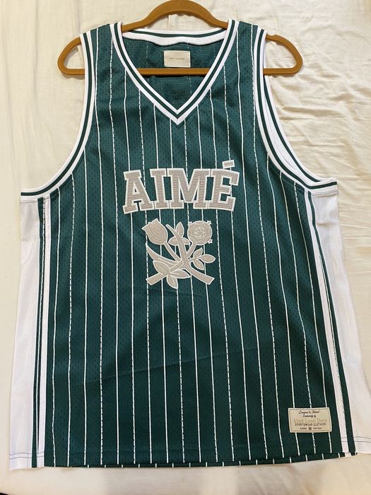 Aime Leon Dore Striped basketball jersey | Grailed