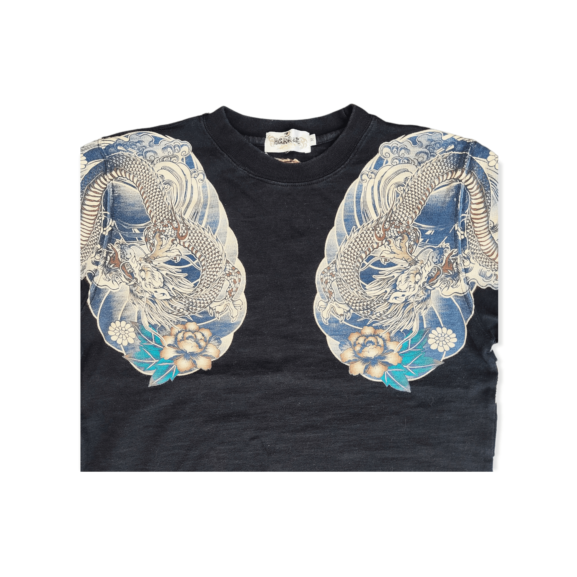 Japanese Brand KARAKURI TAMASHI Yakuza Dragon Sukajan T-shirt Size US S / EU 44-46 / 1 - 4 Thumbnail