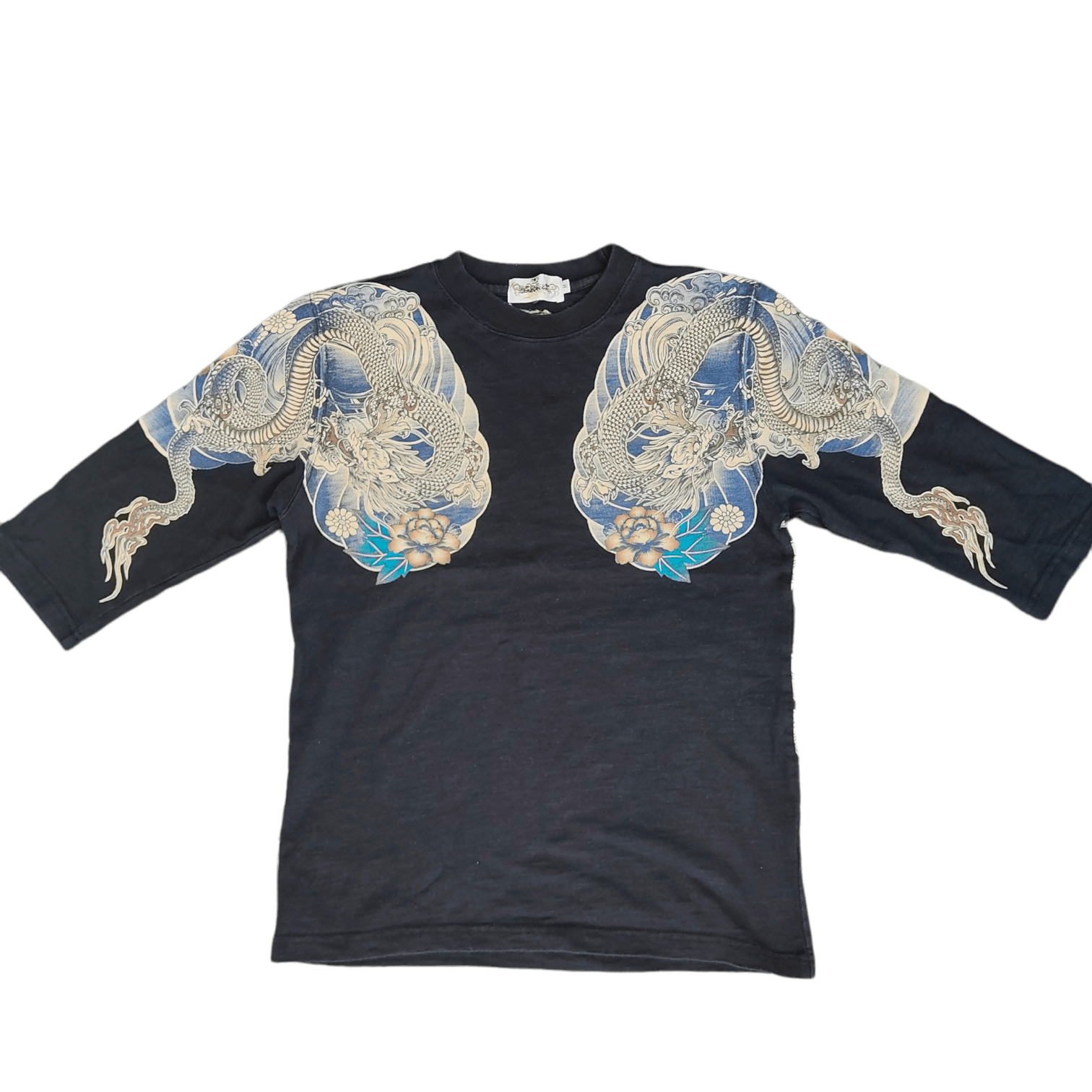 Japanese Brand KARAKURI TAMASHI Yakuza Dragon Sukajan T-shirt Size US S / EU 44-46 / 1 - 3 Thumbnail