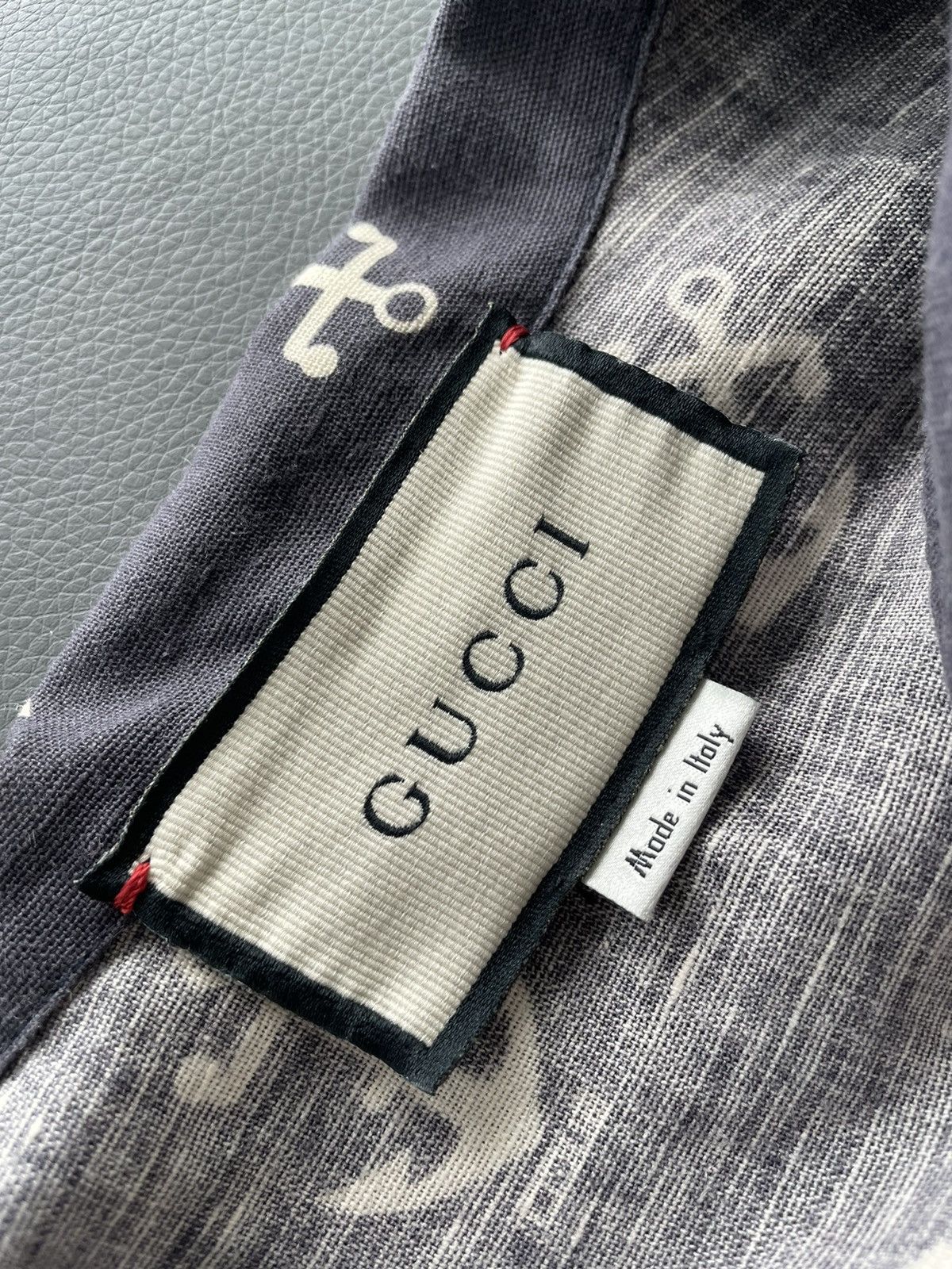 Gucci Brand New Super Runway Gucci Logo Anchors Bowling Shirt Size US L / EU 52-54 / 3 - 7 Thumbnail