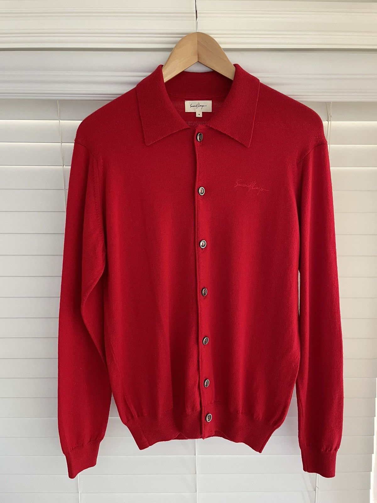 Second layer button up knit polo