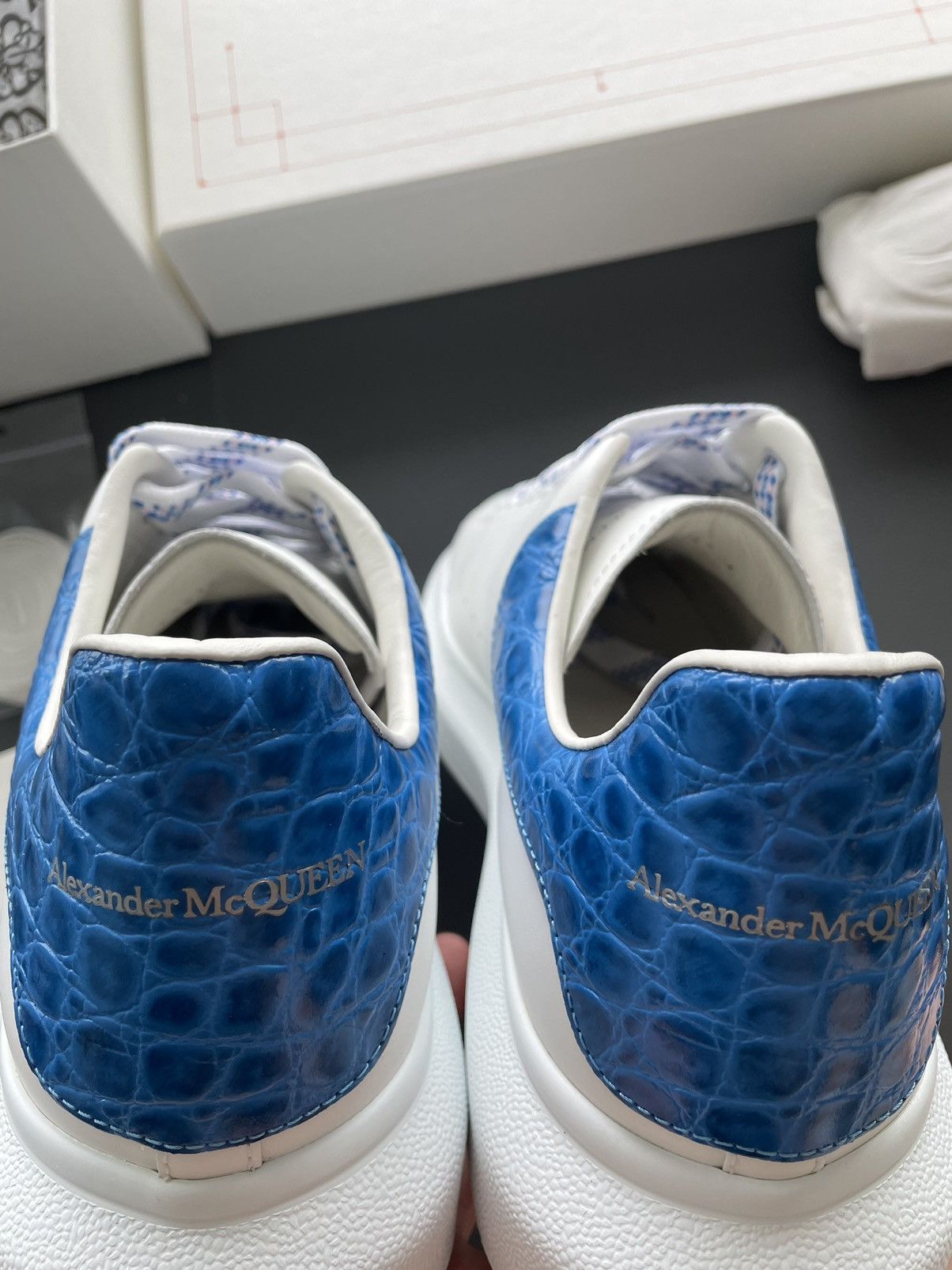 Alexander McQueen Signature Limited Edition New Iconic Leather Croc Sneaker Size US 11 / EU 44 - 25 Thumbnail