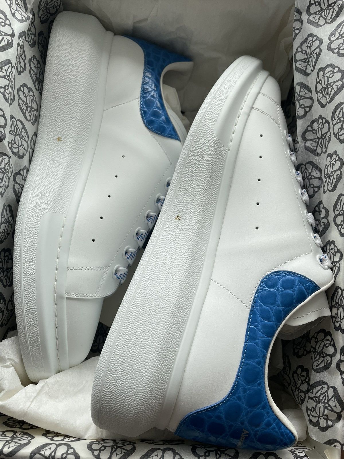 Alexander McQueen Signature Limited Edition New Iconic Leather Croc Sneaker Size US 11 / EU 44 - 9 Thumbnail