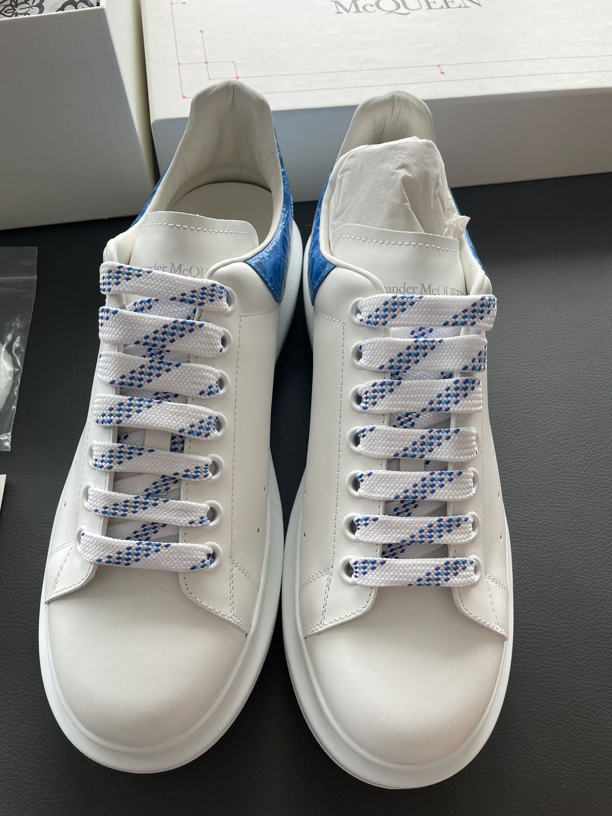 Alexander McQueen Signature Limited Edition New Iconic Leather Croc Sneaker Size US 11 / EU 44 - 14 Thumbnail