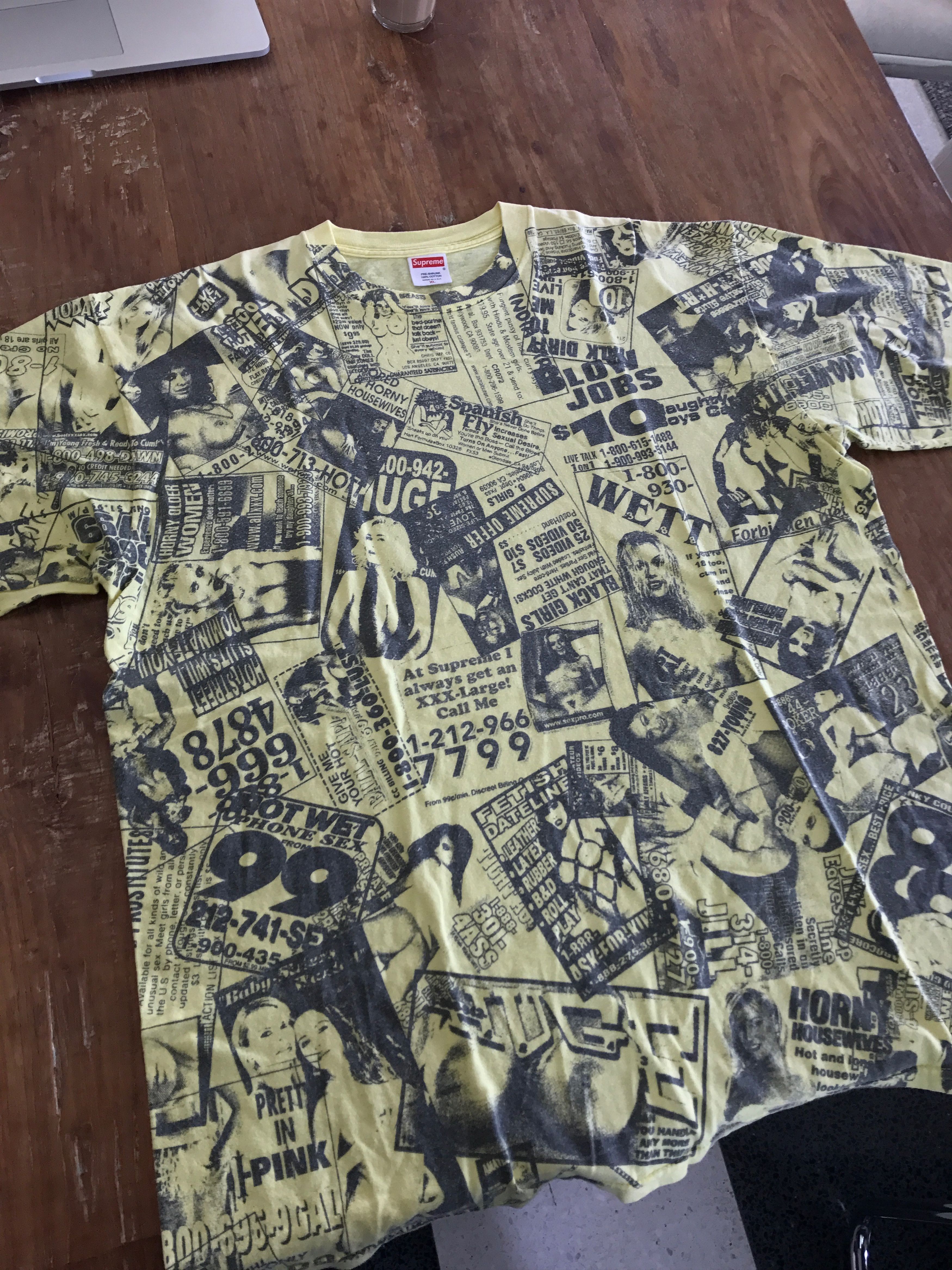 Supreme 2001 Porn Tee Size US XL / EU 56 / 4 - 2 Thumbnail