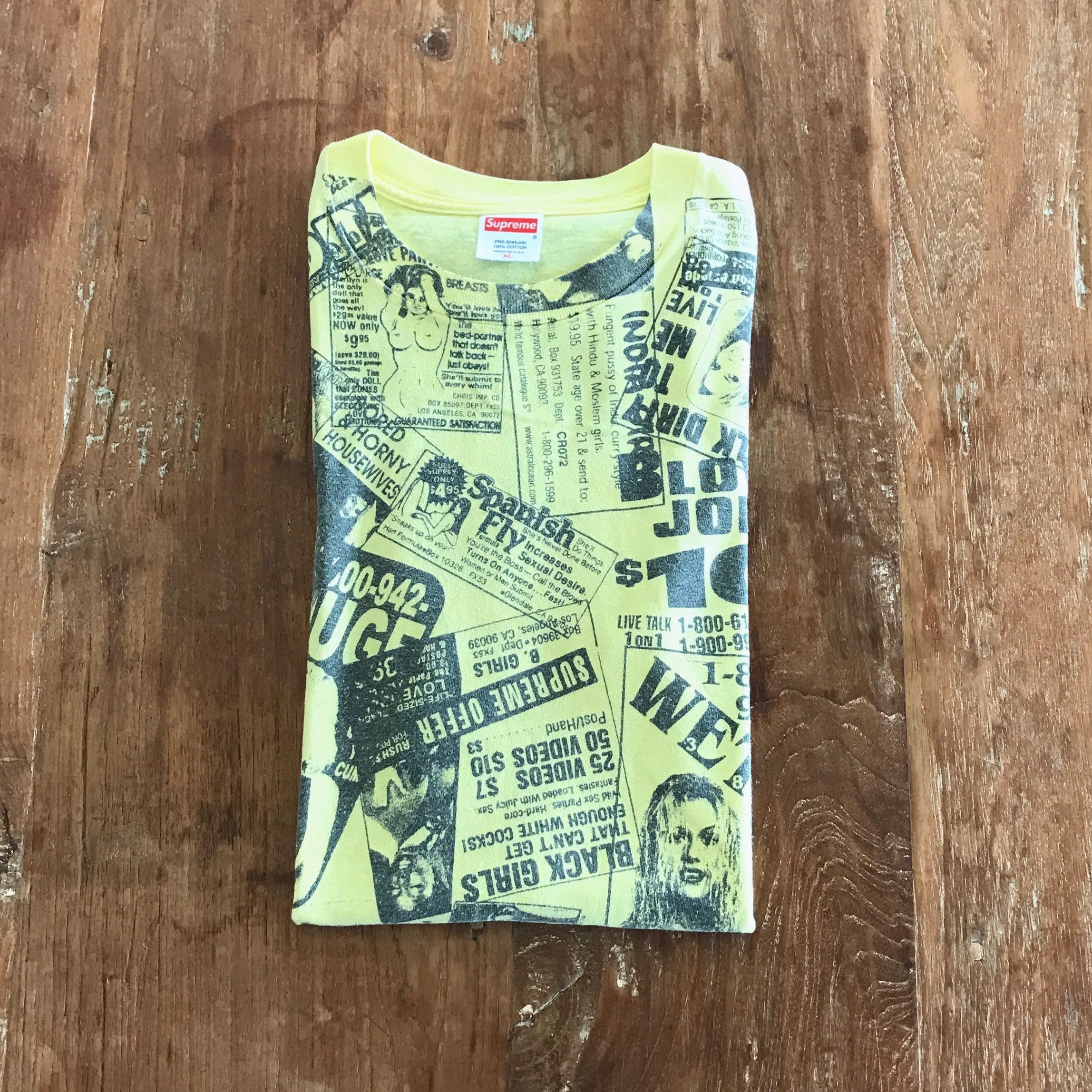 Supreme 2001 Porn Tee Size US XL / EU 56 / 4 - 1 Thumbnail