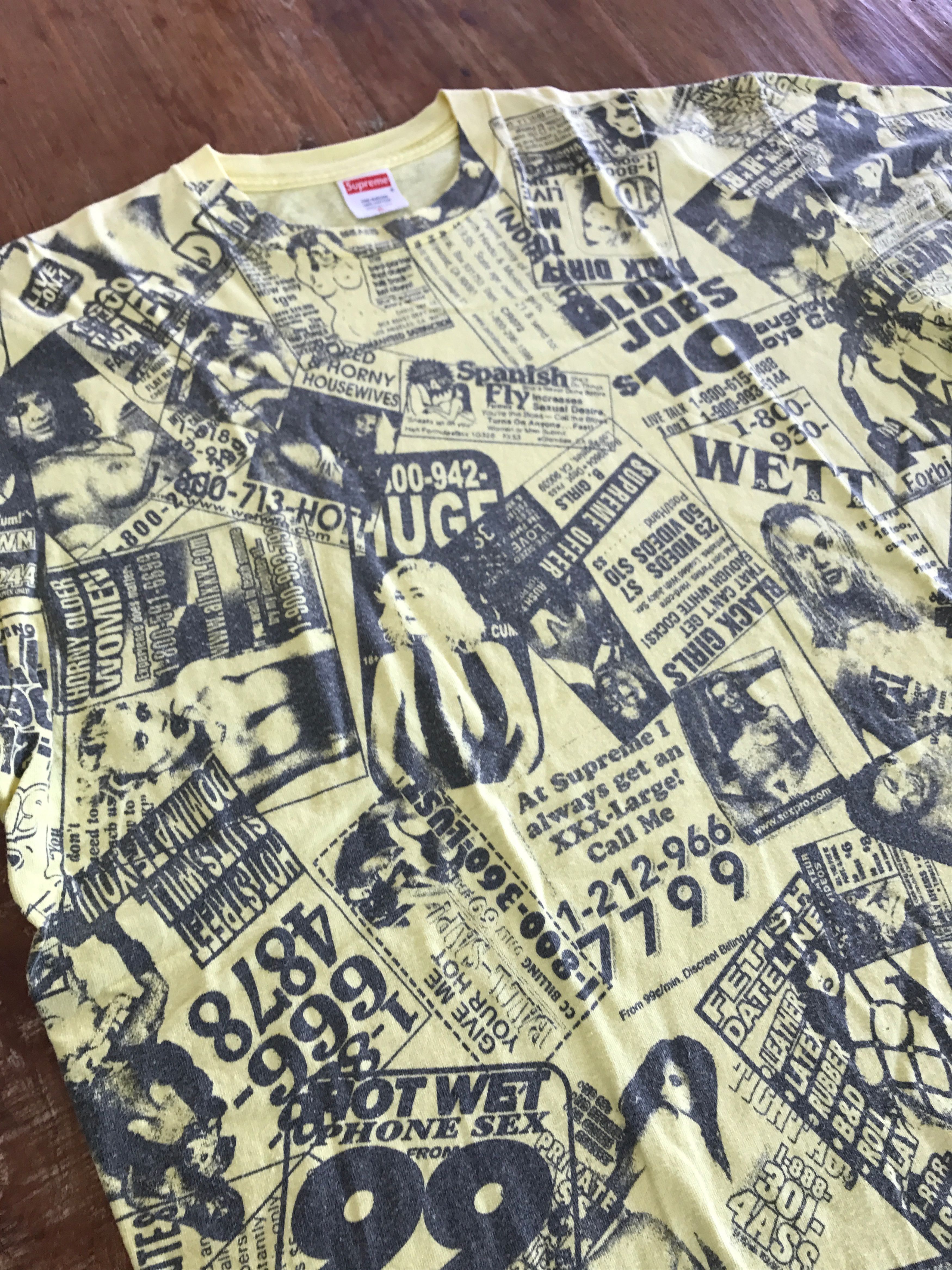 Supreme 2001 Porn Tee Size US XL / EU 56 / 4 - 5 Thumbnail