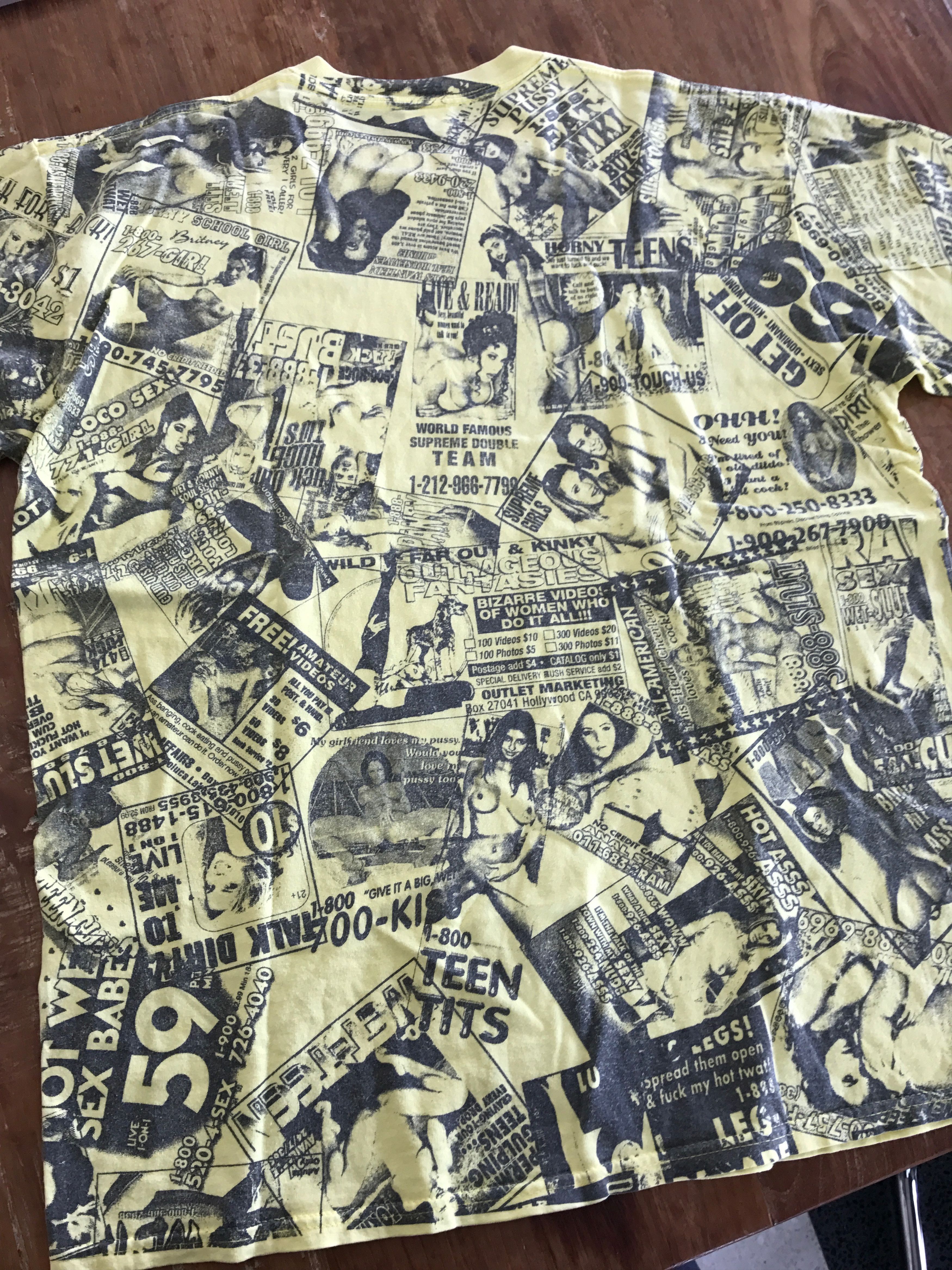 Supreme 2001 Porn Tee Size US XL / EU 56 / 4 - 7 Thumbnail